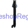 Komínek 2x 80 Polypropylen, průchod otvorem průměr 125 mm