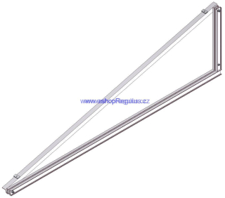 Držák trojúhelníkový 45° - KPG1+ na ležato a KPG1H